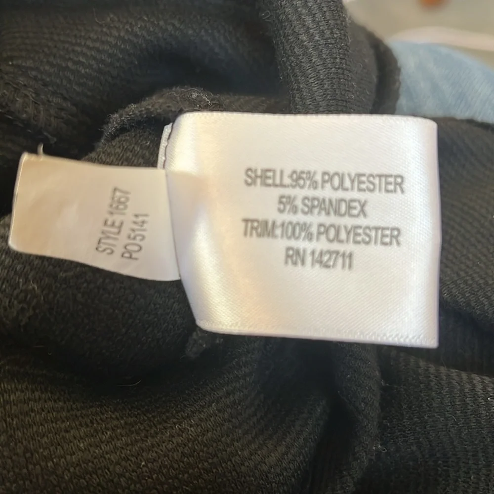 Eloquii Black & Ivory Fit & flare Contrast Corset style w/semi sheer Top Size 14 - Picture 7 of 11